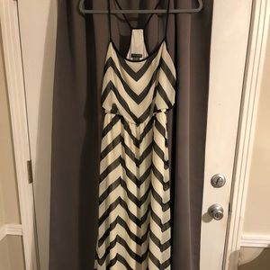 Black and White Chevron Maxi
